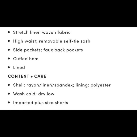 NWT SZ 10 Lined Tie Waist Linen Tan Shorts TORRID - Picture 13 of 13